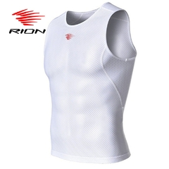 Regata masculina RION sem mangas colete respirável secagem rápida suor ciclismo tops ativos fitness academia verão camisas masculinas