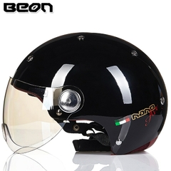BEON B-103 capacete de motocicleta de rosto aberto E-BIKE capacete vintage moto scooter moto casco capacete na internet