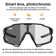 Óculos de ciclismo X-TIGER UV400 fotocromáticos Óculos de sol esportivos polarizados Óculos de sol masculinos MTB Racing Bike Óculos Óculos na internet