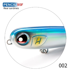 Hunthouse Floating Poppen Lápis Lure Fishing Wobbler WTD 95mm/18g Saltwater Topwater Surface Pesca Stick Bass Plastic Walker