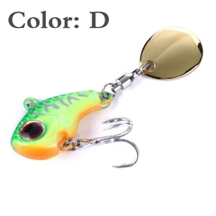 Iscas de pesca giratória de colher vibratória VIB de metal giratório 1 peça 9g 16g 21g Jigs Truta Pesca de inverno Iscas duras Tackle Pesca - loja online