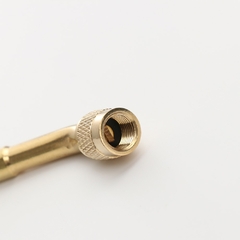 Ângulo de 45/90/135 graus 1 pçs bronze ar pneu bomba válvula adaptador clipe extensão haste conector carro ciclismo bicicleta ferramentas na internet