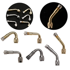 Ângulo de 45/90/135 graus 1 pçs bronze ar pneu bomba válvula adaptador clipe extensão haste conector carro ciclismo bicicleta ferramentas