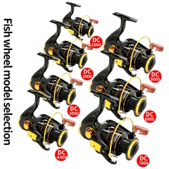 Carretel de pesca giratório de metal 1000-7000 série roda de pesca 12 + 1 BB 5.2: 1 equipamento de pesca Carrete carretel alimentador de carretel na internet