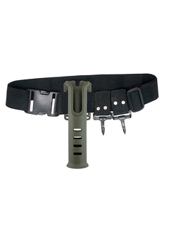 Imagem do Cinto de vara de pescar suporte de barriga para vara de pescar suporte para vara de pesca ajustável cinto de cintura para pesca