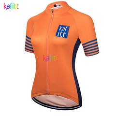 Imagem do 2021 Kafitt Camisa Feminina de Manga Curta Roupas de Bicicleta Ropa Ciclismo Estrada Ciclismo Camisa Uniforme de Secagem Rápida Respirável Verão