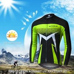 Conjunto de ciclismo de manga comprida Phtxolue respirável roupas de mountain bike roupas de outono camisas de bicicleta maillot ropa ciclismo - comprar online