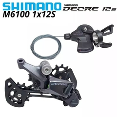 SHIMANO DEORE M6100 12s Groupset SL M6100 ALAVANCA DE CÂMBIO RD M6100 SGS CÂMBIO TRASEIRO 12 Velocidade 12V CÂMBIO BÁSICO M7100 M8100 - ALM Esportes