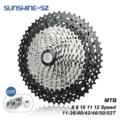 Sunshine Mountain Bike 8 9 10 11 12 velocidade velocidade velocidade cassete bicicleta mtb roda livre roda dentada 36 t 40 t 42 t 46 t 50 t 52 t para shimano na internet