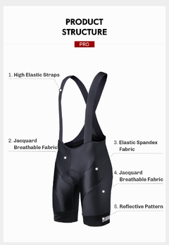 RION Shorts de Ciclismo Masculino Ciclismo Masculina Bib Shorts Interface Elástica Almofada Longa Distância MTB Calções Acolchoados Meia-calça Slim Fit na internet