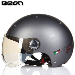 Imagem do BEON B-103 capacete de motocicleta de rosto aberto E-BIKE capacete vintage moto scooter moto casco capacete