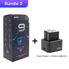 GoPro HERO 9 Black Câmera de ação à prova d'água Frontal LCD Telas sensíveis ao toque 5K Ultra HD 20MP 1080p Transmissão ao vivo Go Pro 9 Estabilização - ALM Esportes