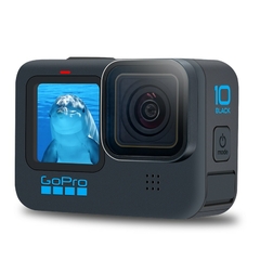 GoPro HERO 10 Black Underwater Action Camera 4K 5.3K60 Video, Helmet Sports Cam 23MP Photos, 1080p Live Streaming Go Pro HERO10