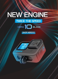 GoPro HERO 10 Black Underwater Action Camera 4K 5.3K60 Video, Helmet Sports Cam 23MP Photos, 1080p Live Streaming Go Pro HERO10