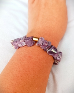 Pulseira Resina Fosca Marrom Mesclado - comprar online