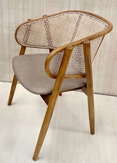 Silla Nikov Natural Tapizada