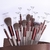 13pcs Pincéis de Maquiagem Cosméticos Conjunto Completo 3 Cores Cabelo Macio