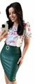Saia Secretaria Courino Verde Musgo - comprar online