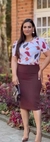Saia Secretaria Bengaline Vinho na internet