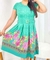 Vestido Godê Prega Estampado - comprar online