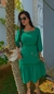 Vestido Midi Elegante Cor Verde - loja online