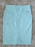 Saia Jeans Verde Claro tamanho 38 na internet