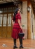 Vestido Listrado Bordo na internet