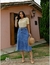 Saia Evasê Jeans Claro - comprar online