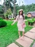 Vestido Tweed Bege com Vermelho - comprar online