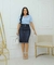 Saia Jeans Escuro ref672 - comprar online
