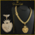 Cordão Friso modelo Balão de 10mm banhado a Ouro 18k com Pingente Personalizado