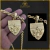 Pingente Flamengo Liso e Banhado a Ouro 18k - comprar online