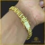 Pulseira Modelo Bubai Cravejada de 10 mm Banhada a Ouro 18k - loja online
