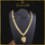 Cordão Friso Kenner 12mm Banhado a Ouro 18 k com Pingente Pit bull - comprar online