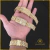 Pulseira modelo Relógio Cravejada de 20 mm Banhada a Ouro 18k - comprar online