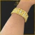 Pulseira modelo Relógio Cravejada de 20 mm Banhada a Ouro 18k - loja online
