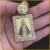 Pingente Nossa Senhora Cravejado em Chapa Banhado a Ouro 18k