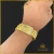 Pulseira modelo Relógio Cravejada de 20 mm Banhada a Ouro 18k - comprar online