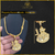 Cordão Friso S Cravejado de 8mm Banhado a Ouro 18k com Pingente Personalizado na internet