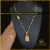 Kit Cordão com Pulseira e Pingente Modelo Veneziano de 5,5mm Banhado a Ouro 18K