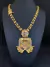 conjunto cordão duplo tijolinho 12mm 70cm + pingente cravejado banhado a ouro 18k - comprar online
