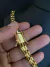 conjunto cordão duplo tijolinho 12mm 70cm + pingente cravejado banhado a ouro 18k - loja online