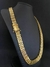 kit premium Cordão Tijolinho Triplo trava 16mm 70CM +Pingente Personalizado Placa Mão Fé Cravejado Banhado a Ouro 18K - Resistência Gold