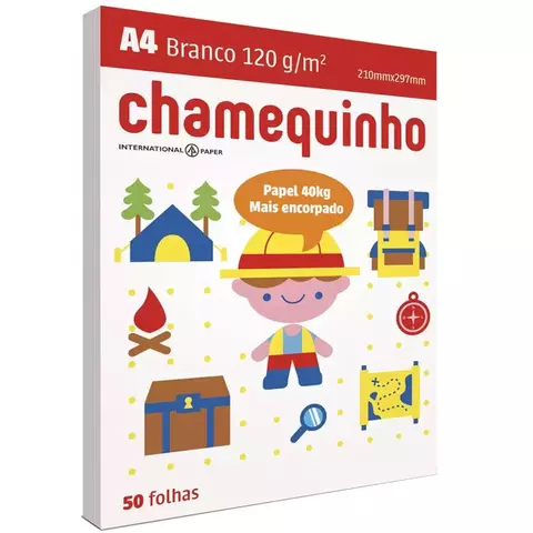 Sulfite 40 120g Chamequinho Pacote Com 50 Folhas