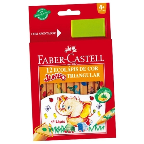 Lápis de Cor Jumbo c/ Apontador