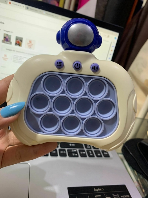 Pop It Eletrônico, Jogo Anti Estresse Infantil, Brinquedo Portátil, Mini Game Original