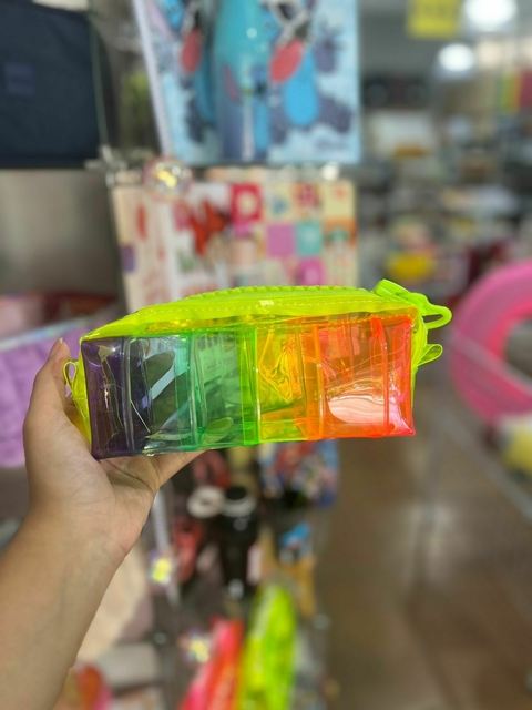 Estojo Colorido Transparente