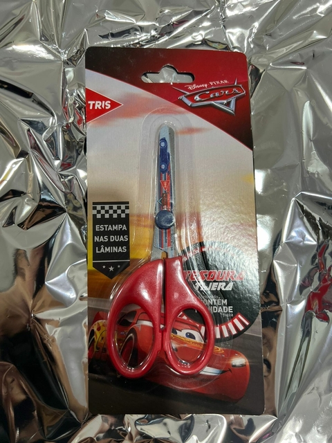 TESOURA ESCOLAR CARROS TRIS