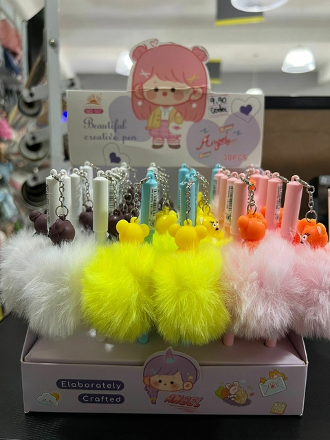 CANETA POMPOM