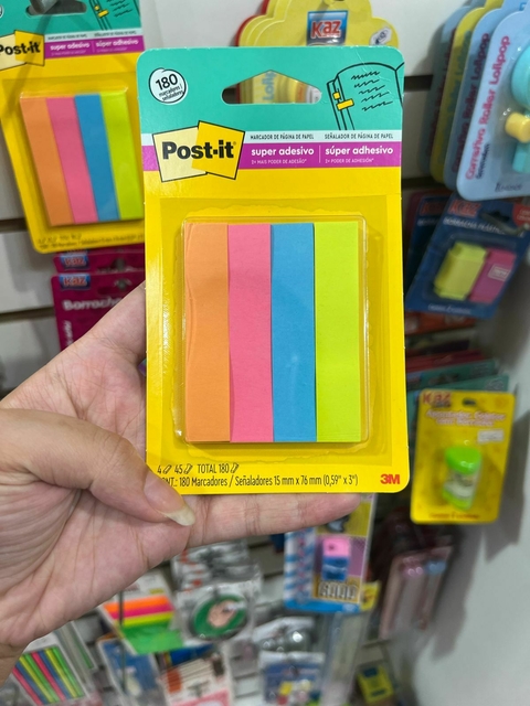 MARCADOR DE PAGINA POST-IT FLAGS 180 FOLHAS